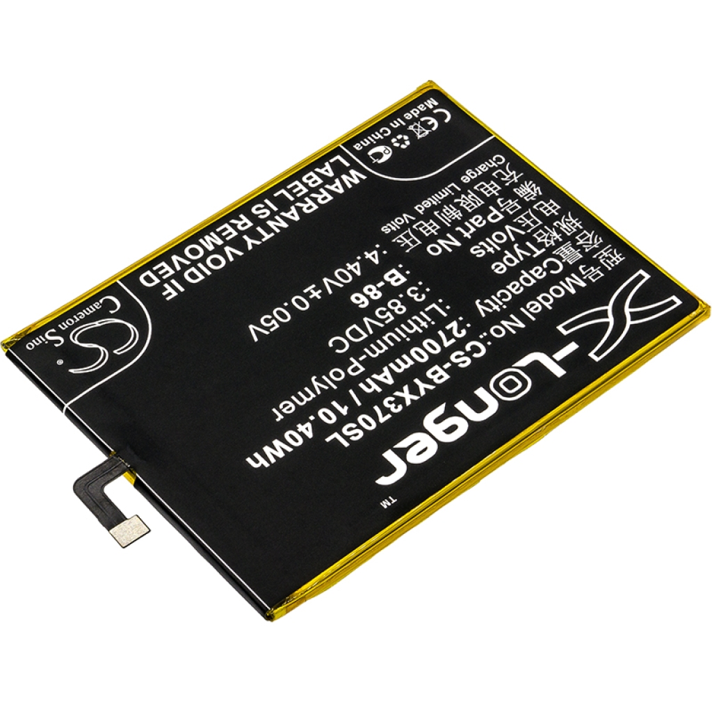 Akkumulátorok kompatibilis a következőkkel BBK Y37A Y37A TD-LTE Dual SIM CS-BYX370SL