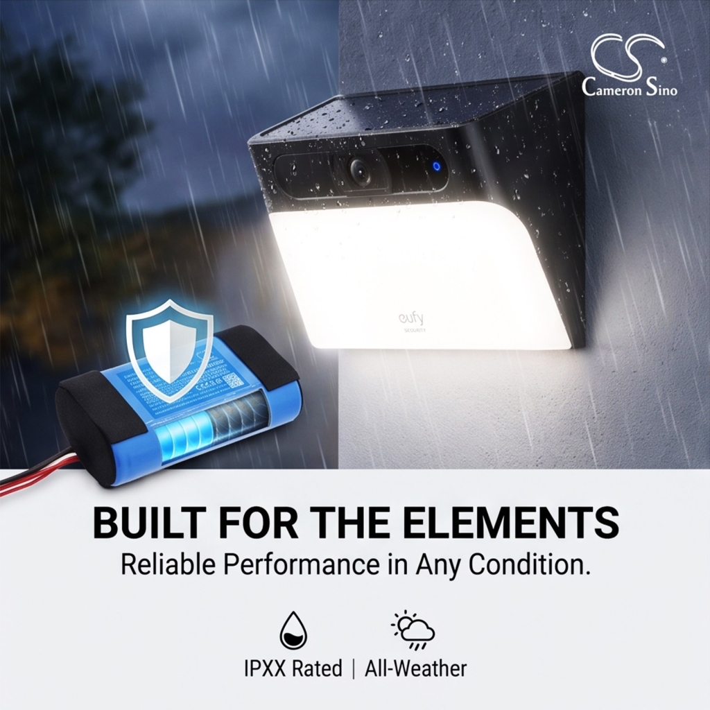 Akkumulátorok kompatibilis a következőkkel Eufy S120 Solar Wall Light Cam CS-EFT810SL