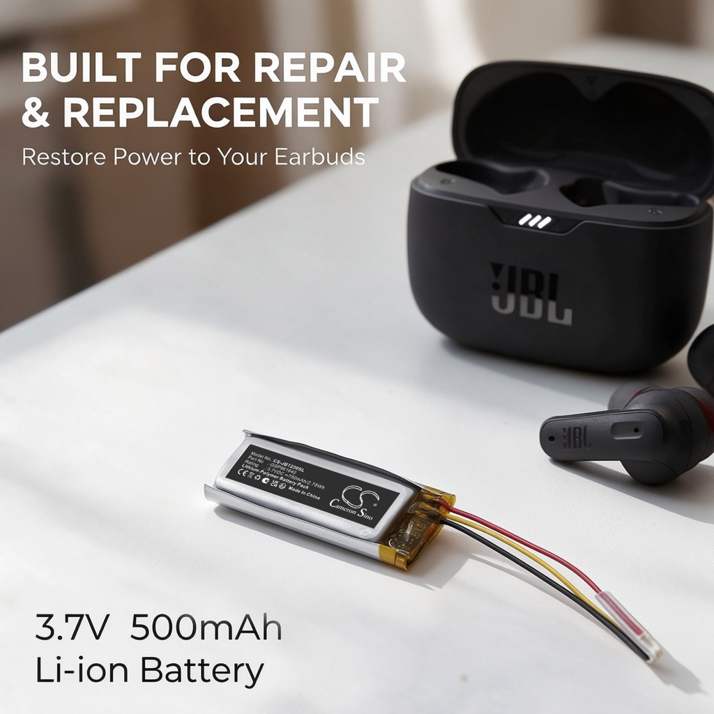 Akkumulátorok kompatibilis a következőkkel JBL Tune 230NC Charging Case Beam 230NC Charging Case Beam Earbuds charging Case CS-JBT230SL