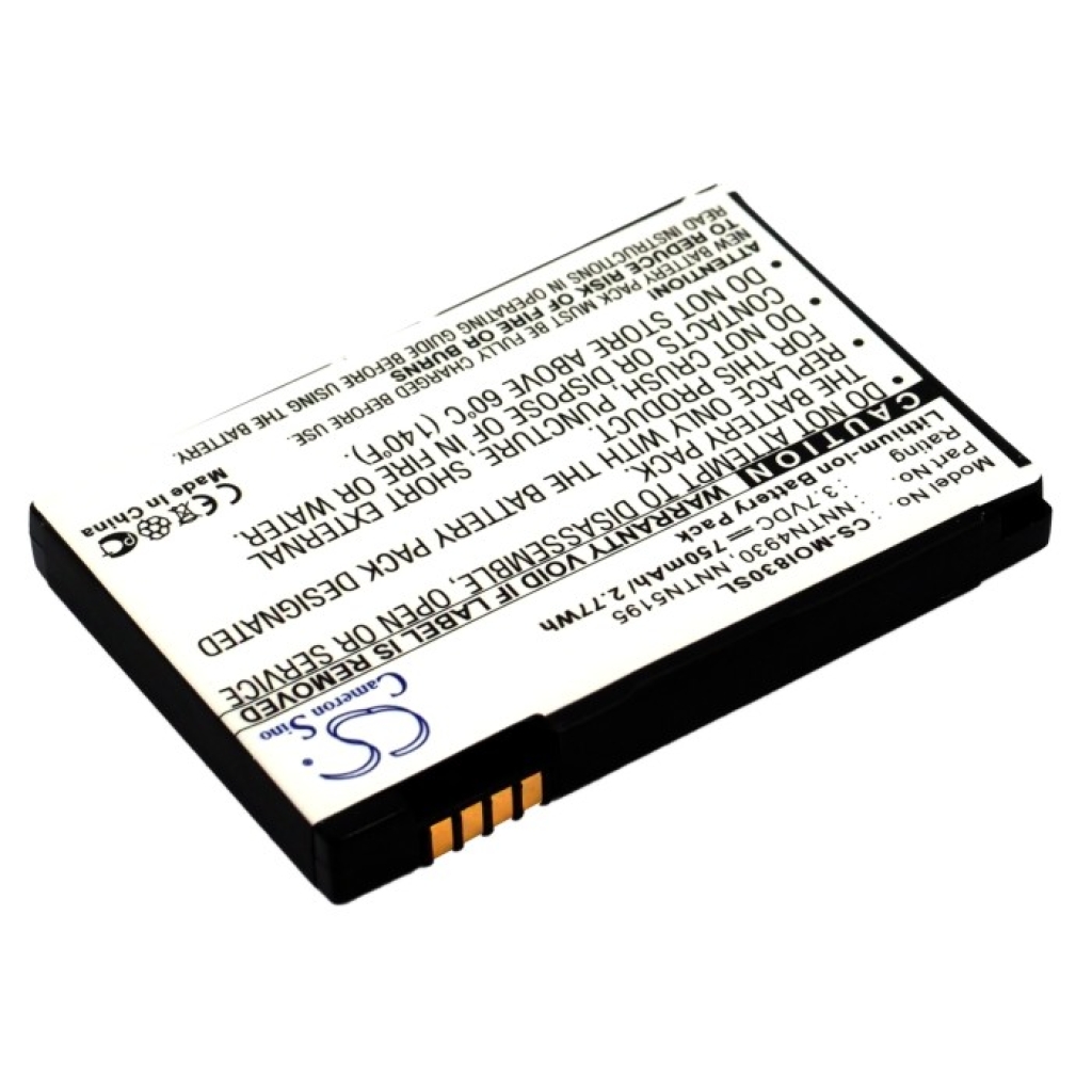 Akkumulátorok kompatibilis a következőkkel Motorola Nextel i830 i833 i835 CS-MOI830SL