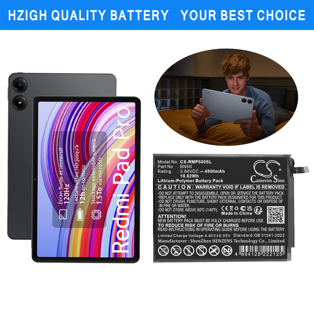 Akkumulátorok tablettákhoz Redmi CS-RMP500SL