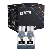 Ink Replaces Epson 102 (C13T03R140) TCTK Ink 102 2 Pack Black compatible with Epson EcoTank ET-15000 ET-2700 ET-2750 ET-2850 ET-3750 ET-4750 ET-4850, WorkForce ST-2000, replaces C13T03R140