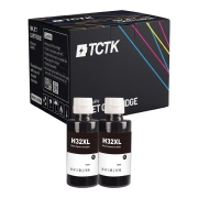 TCTK Ink Cartridges 32XL 2-pack Black compatible with HP Smart Tank 502 510 5100 5105 5106 5107 5108 513 514 517 532 533 534 536 539 6000 6001 6002 6005 6006 617 670 675 7000 7001, replaces 1VV24AA