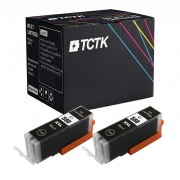 TCTK Ink Cartridges PGI-580XXL 2-pack Black compatible with Canon PIXMA TR 7550 7650 8550 8650, for PIXMA TS 6150 6151 6240 6241 6250 6251 6350 6351 705 8150 8151 8152 8250 8251, replaces 1970C001