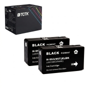 TCTK Ink Cartridges 953XL 2-pack Black compatible with HP OfficeJet Pro 7700 7720 7730 7740, for OfficeJet Pro 7740 WF, for OfficeJet Pro 8200 8210 8216 8218 8710 8715 8718 8719 8720, replaces L0S70AE