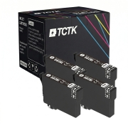 TCTK Ink Cartridges 502XL 4-pack Black compatible with Epson Expression Home XP-5100 XP-5105 XP-5115 XP-5150 XP-5155, for WorkForce WF-2860 DWF, for WorkForce WF-2865 DWF, replaces C13T02W14010
