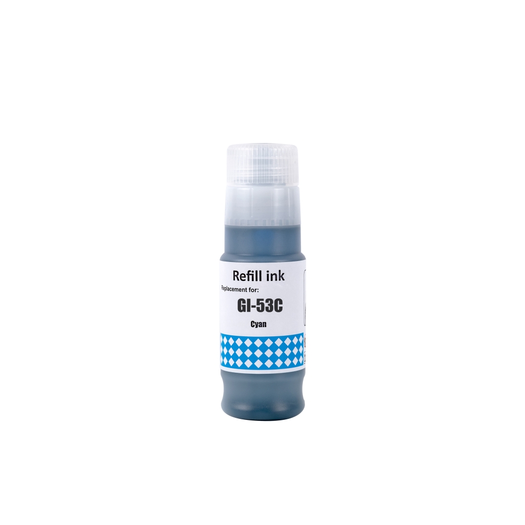 Asztali töltők Canon Kompatibilis Canon GI-53C / 70ml Tinta Cián (Nyomtatófesték)