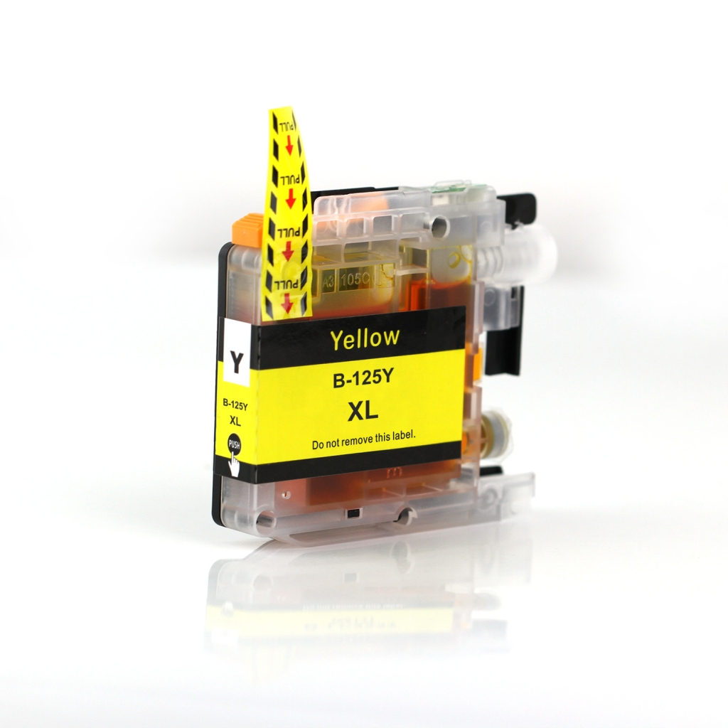 Compatible with Brother LC-125 / 15ml Ink Yellow (Ink cartridges - Dye)
