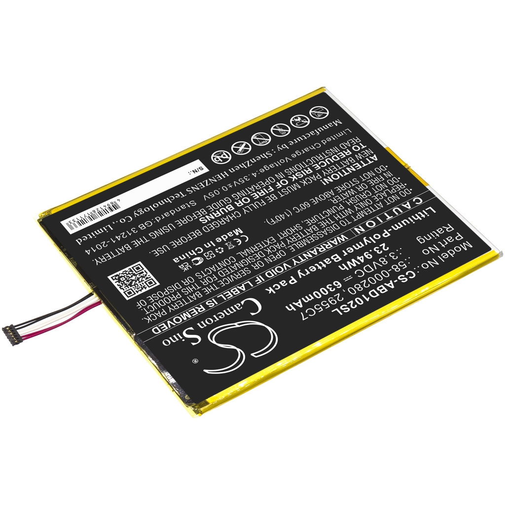 Akkumulátorok Akkumulátorok tablettákhoz CS-ABD102SL