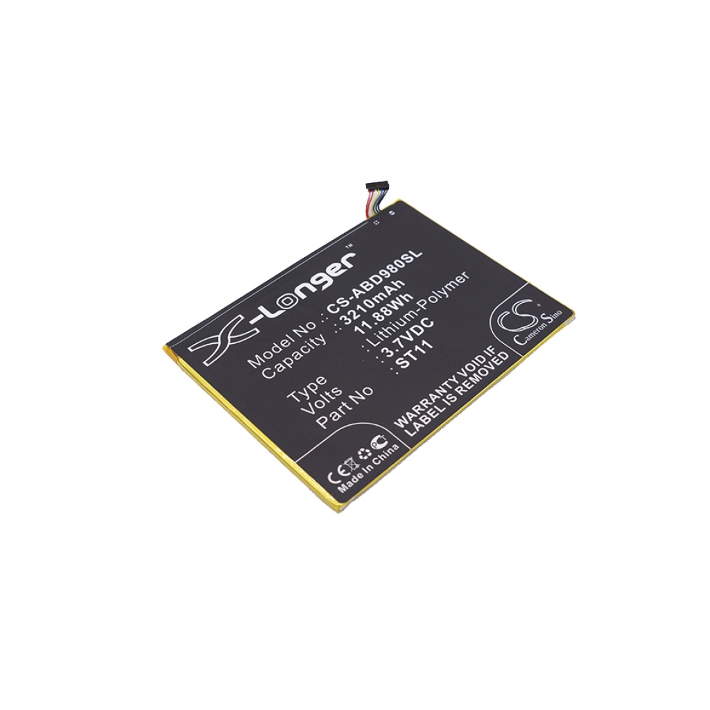 Akkumulátorok Akkumulátorok tablettákhoz CS-ABD980SL