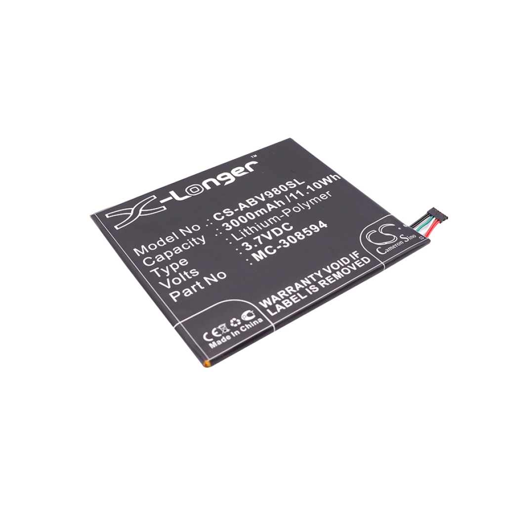 Akkumulátorok Akkumulátorok tablettákhoz CS-ABV980SL