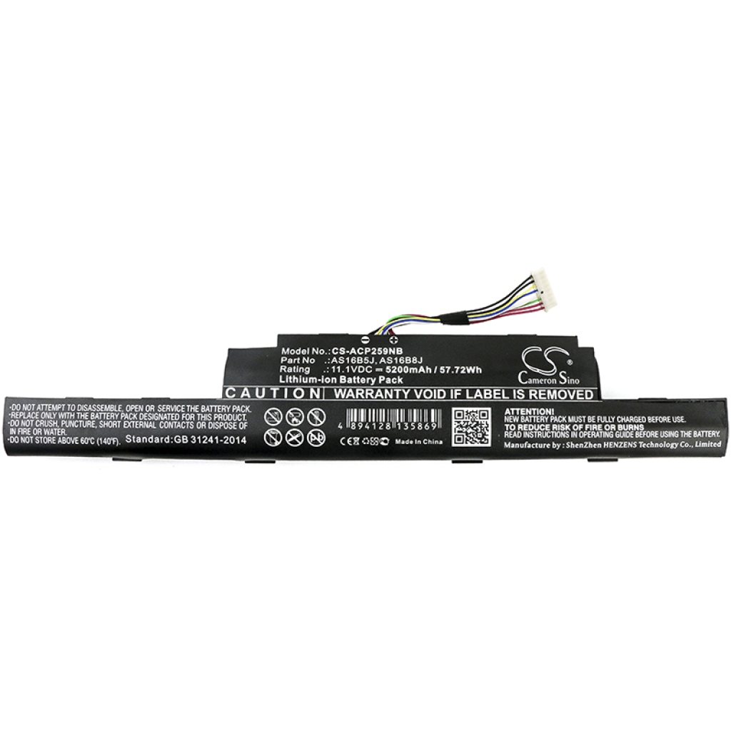 Kompatibilis akkumulátor csere Acer AS16B5J,AS16B8J,KT.0060G.001