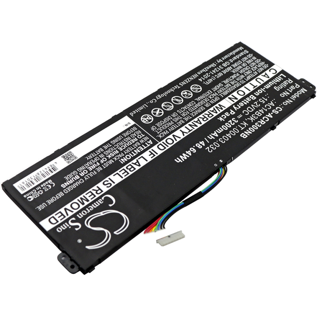 Kompatibilis akkumulátor csere Acer AC14B3K,KT.00403.032