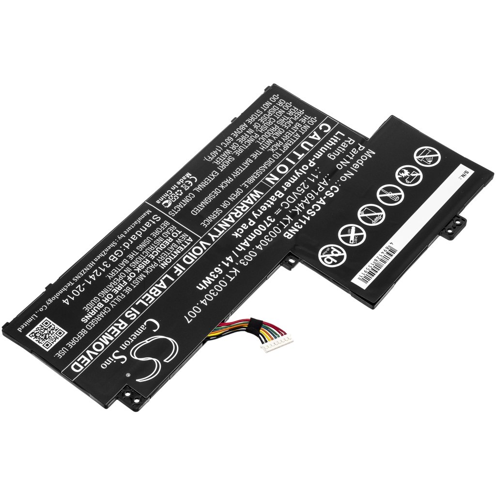 Kompatibilis akkumulátor csere Acer AP16A4K,KT.00304.003,KT.00304.007