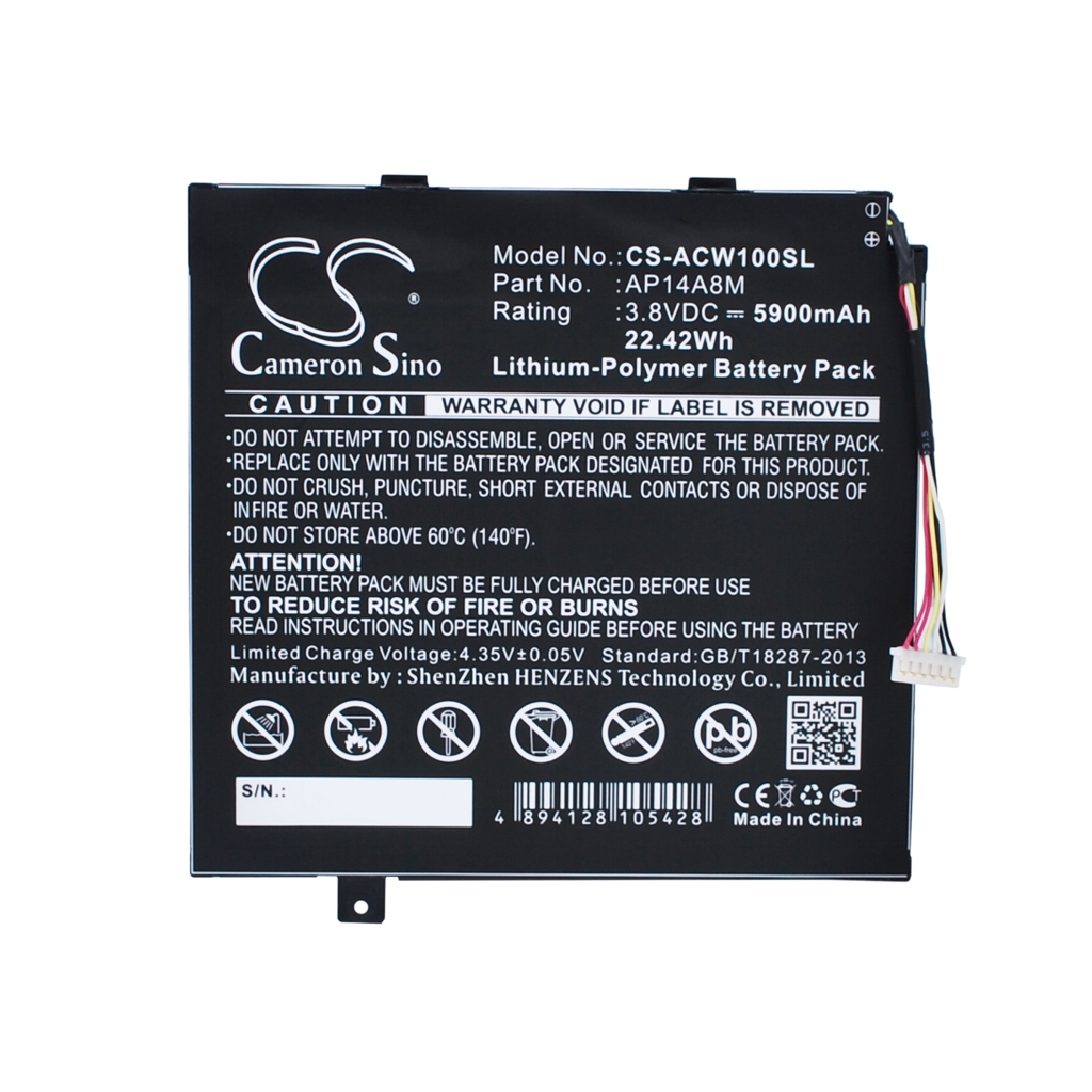Akkumulátorok tablettákhoz Acer Switch 11V (CS-ACW100SL)