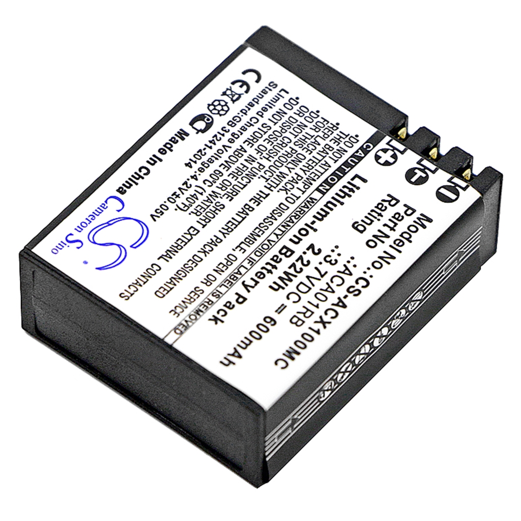 Akkumulátorok Fényképezőgép akkumulátorok CS-ACX100MC