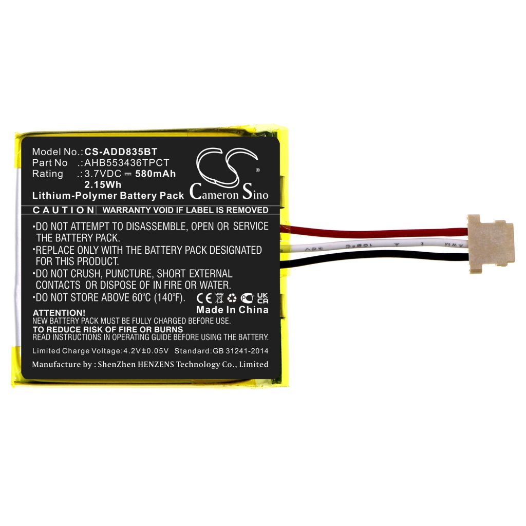 Kompatibilis akkumulátor csere Adt AHB553436TPCT