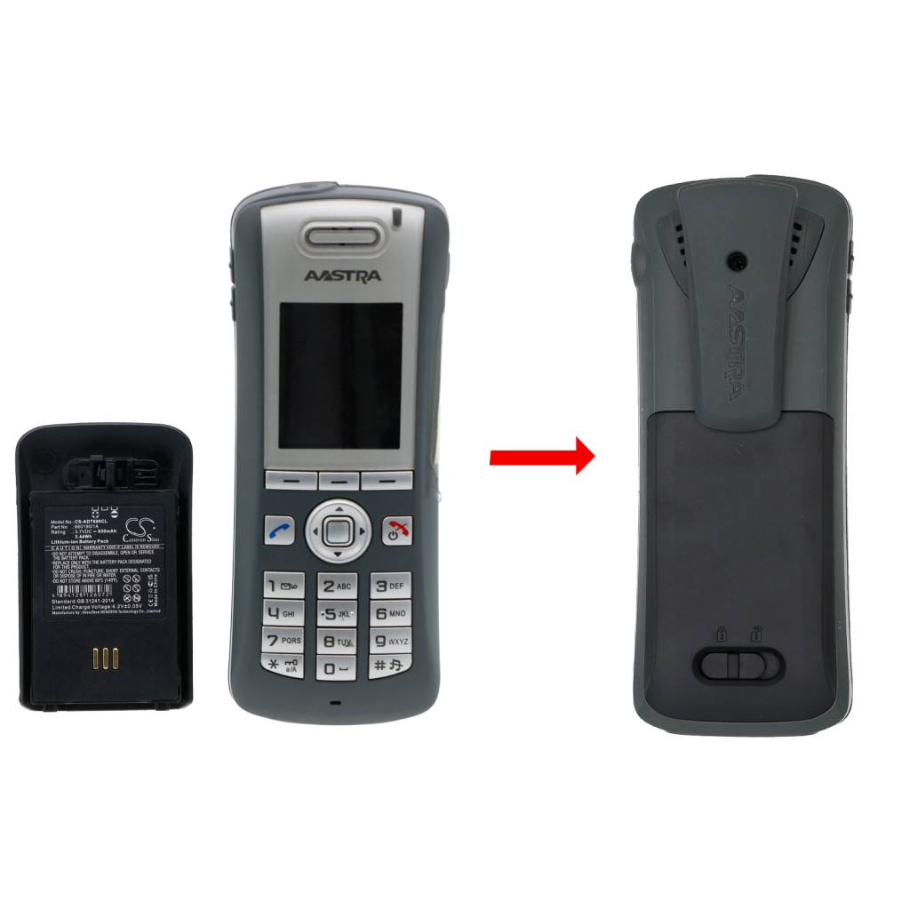 Akkumulátorok vezeték nélküli telefonokhoz Aastra DT692