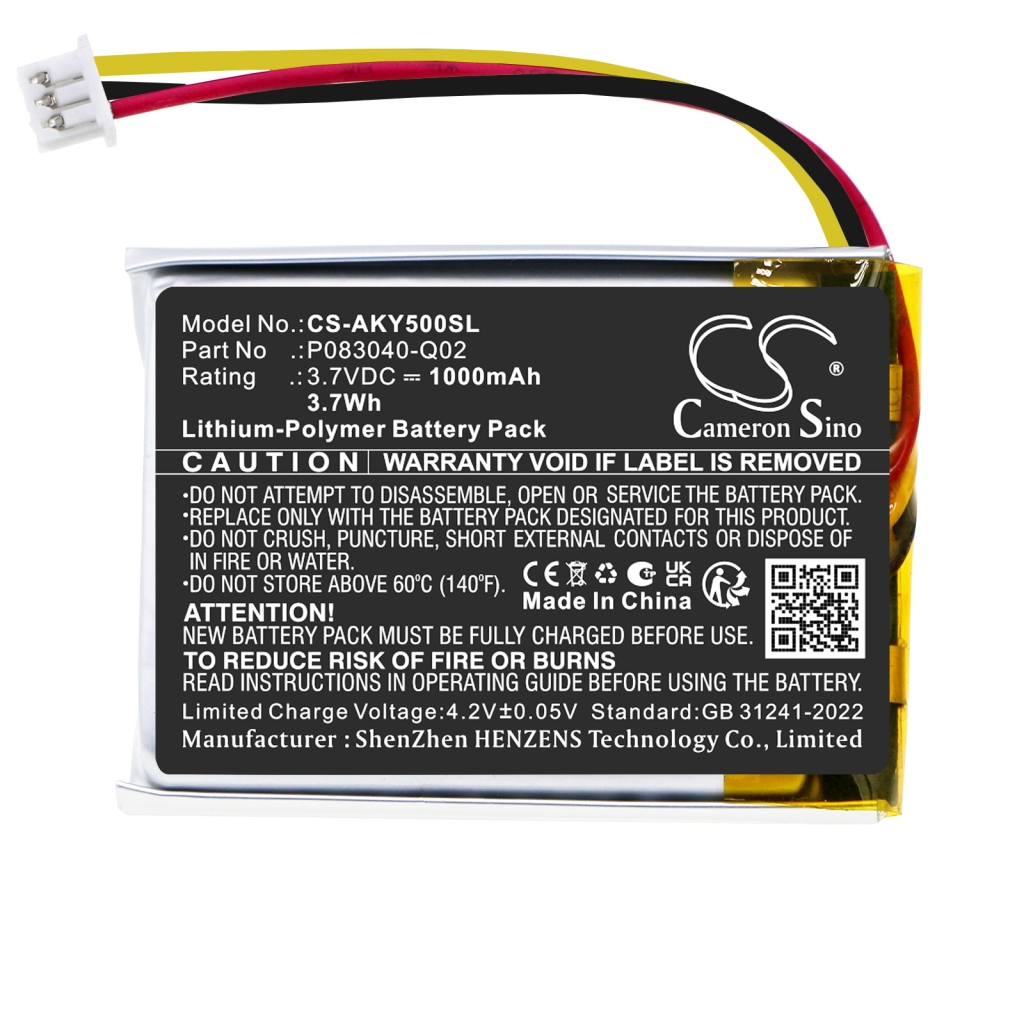 Akkumulátorok vezeték nélküli fejhallgatókhoz és headsetekhez AKG CS-AKY500SL