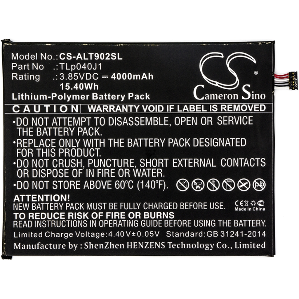 Kompatibilis akkumulátor csere Alcatel TLP040J1,TLP040K7
