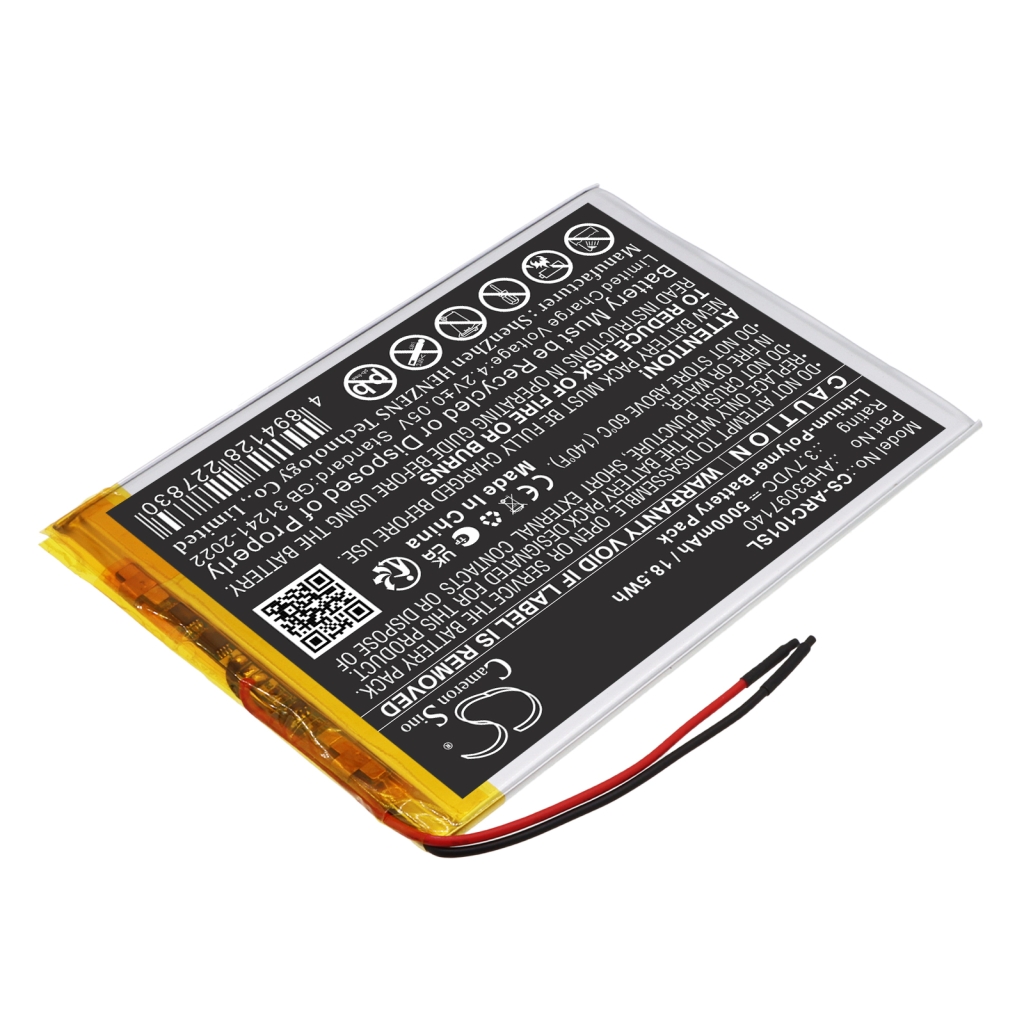 Akkumulátor kompatibilis a következőkkel Archos CS-ARC101SL