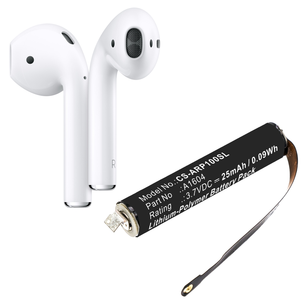 Akkumulátorok kompatibilis a következőkkel Apple AirPods AirPods 2 CS-ARP100SL