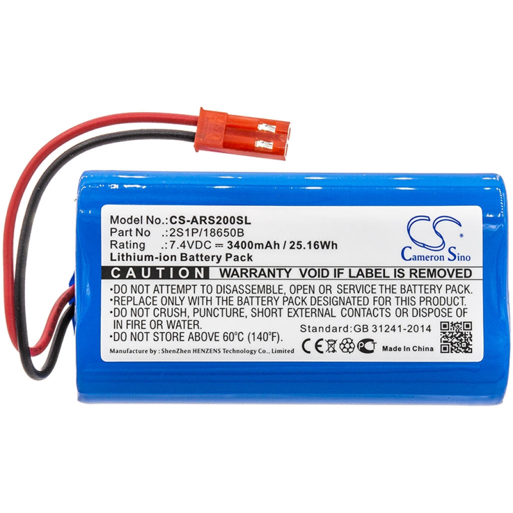 Kompatibilis akkumulátor csere Arizer 2S1P/18650B