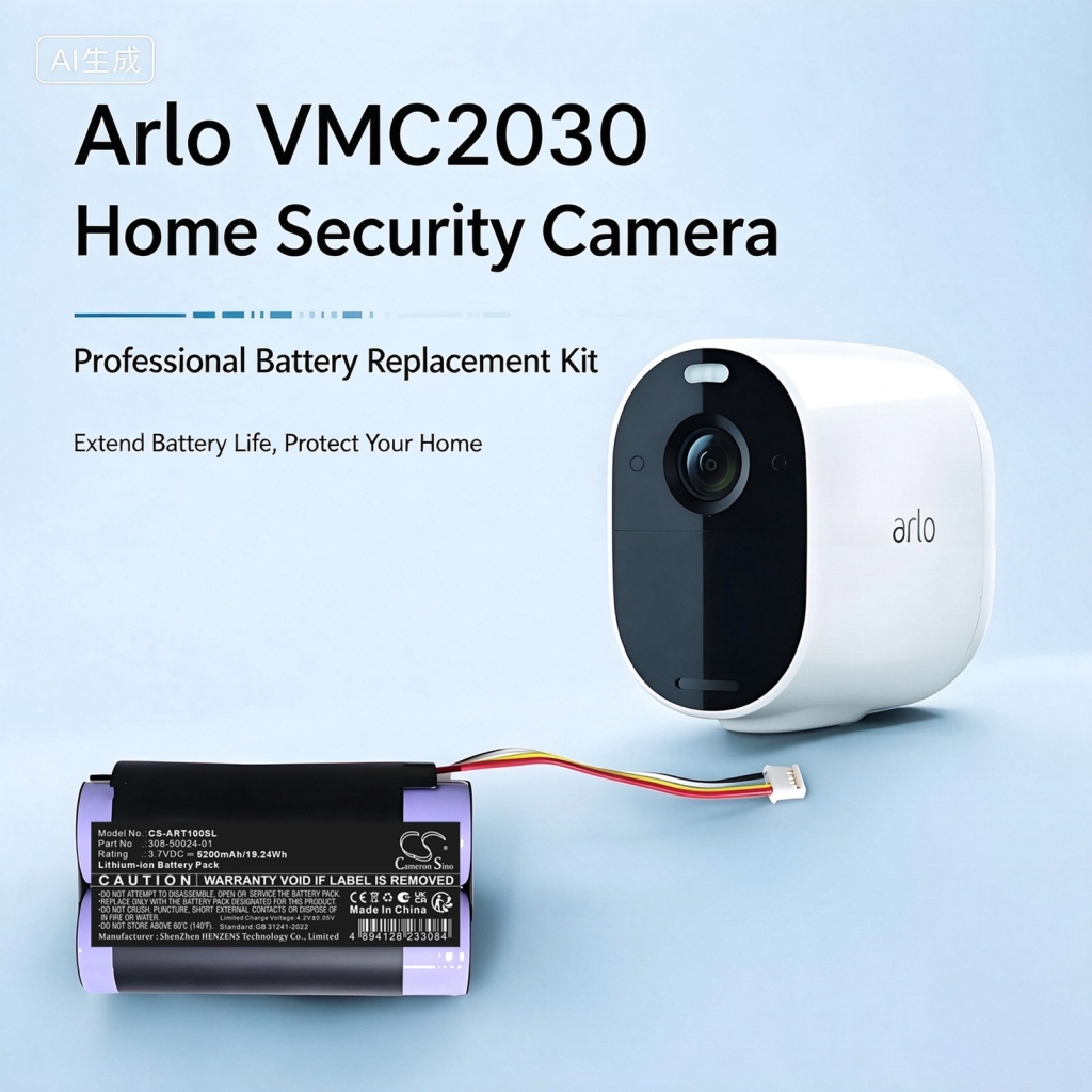 Akkumulátorok kompatibilis a következőkkel Arlo Essential Spotlight Security Camera VMC2030 Spotlight Single Wireless Camera VMC2030B Wireless Surveillance Camera CS-ART100SL