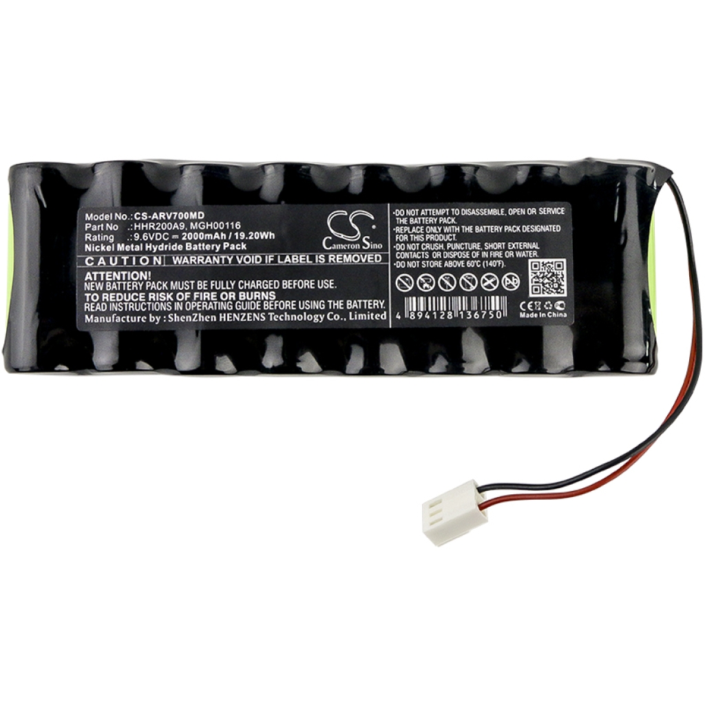 Kompatibilis akkumulátor csere Arcomed ag HHR200A9,MGH00116