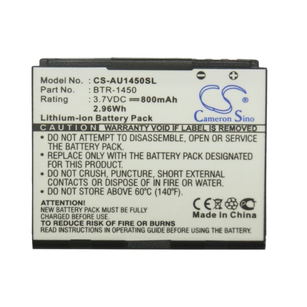 Kompatibilis akkumulátor csere Audiovox BTR-1450