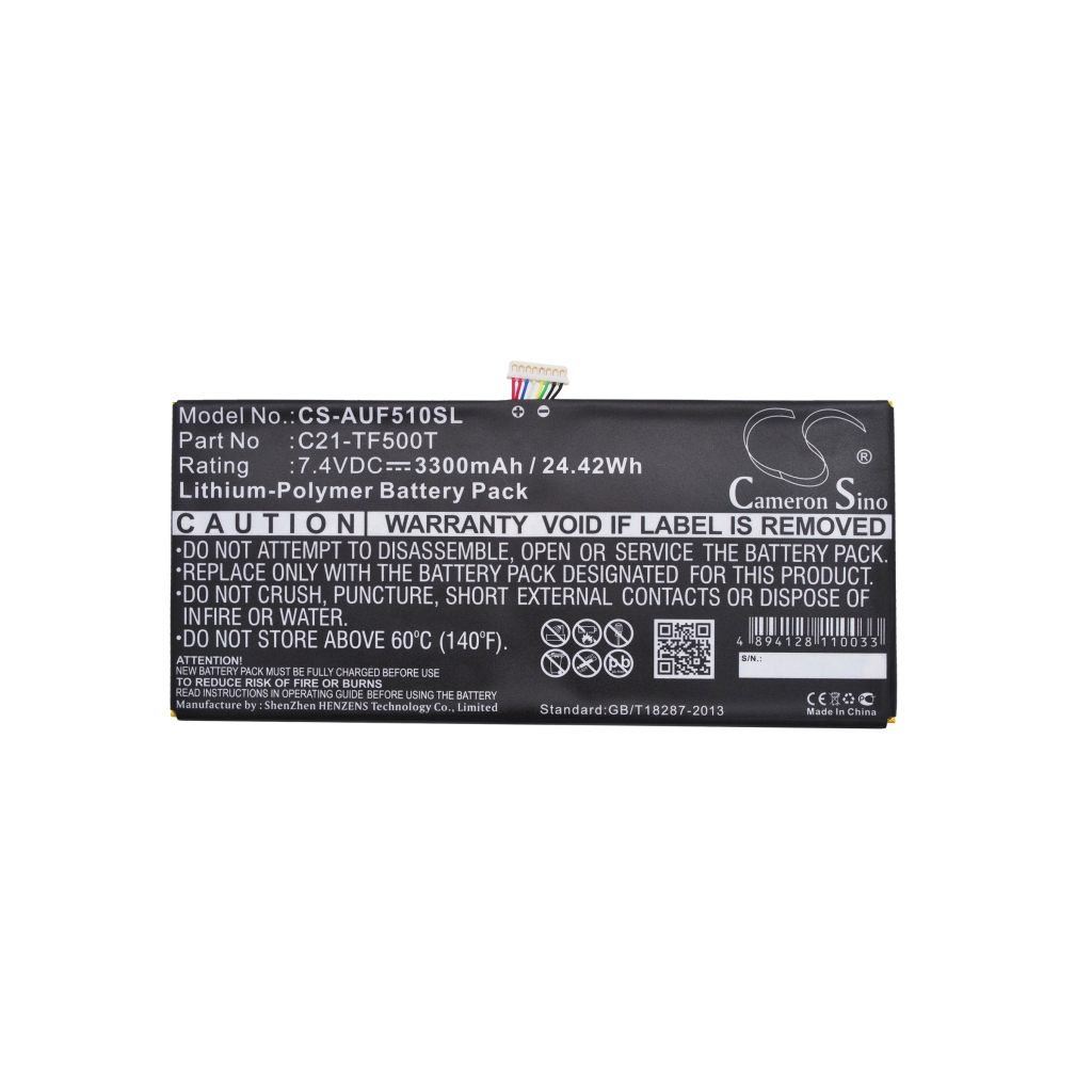Kompatibilis akkumulátor csere Asus C21-TF500T