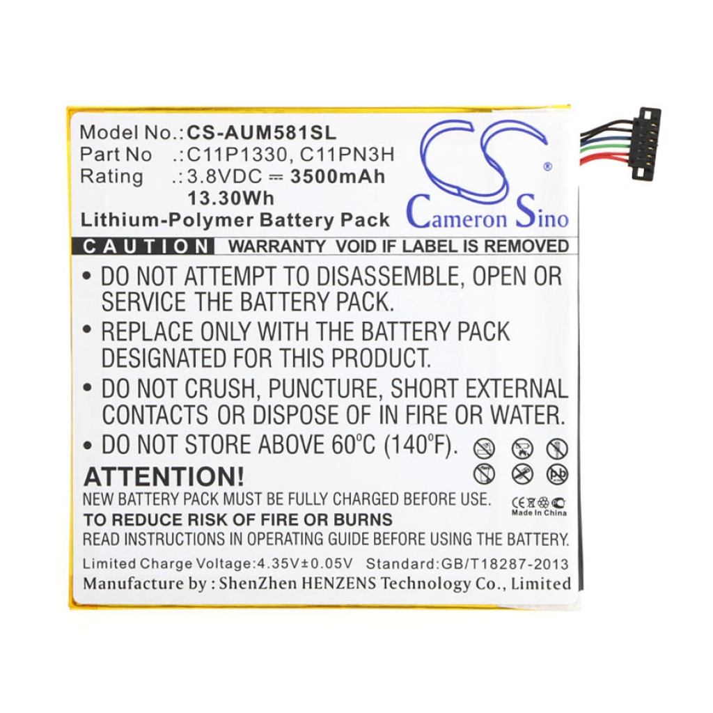 Kompatibilis akkumulátor csere Asus C11P1330,C11PN3H,C11PN93