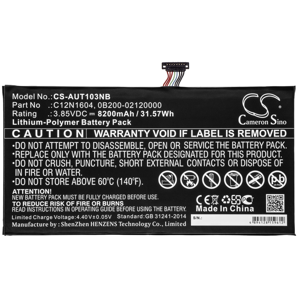 Laptop akkumulátorok Asus T101HA-GR040T (CS-AUT103NB)
