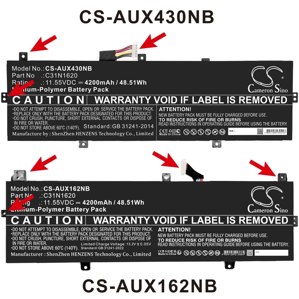 Notebook battery Asus UX430UA-1A
