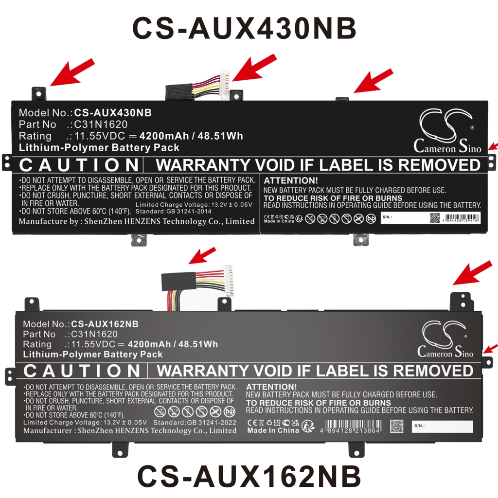 Laptop akkumulátorok Asus CS-AUX162NB
