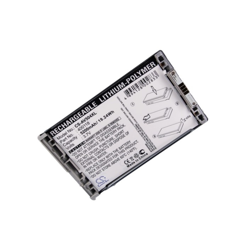 Akkumulátor kompatibilis a következőkkel Archos CS-AV504XL