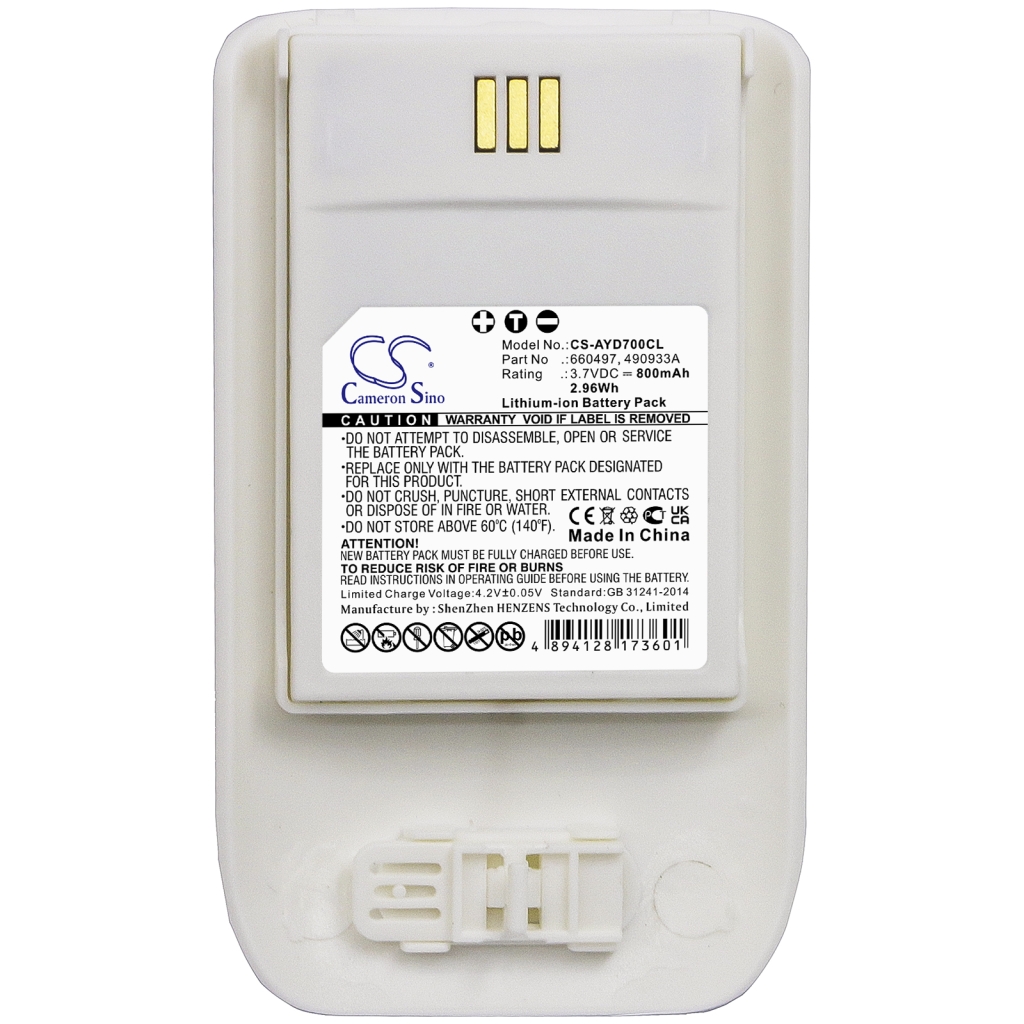 Kompatibilis akkumulátor csere ASCOM 490933A,660497
