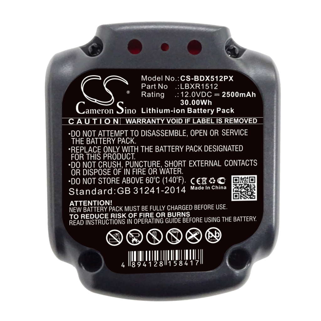 Kompatibilis akkumulátor csere Black 