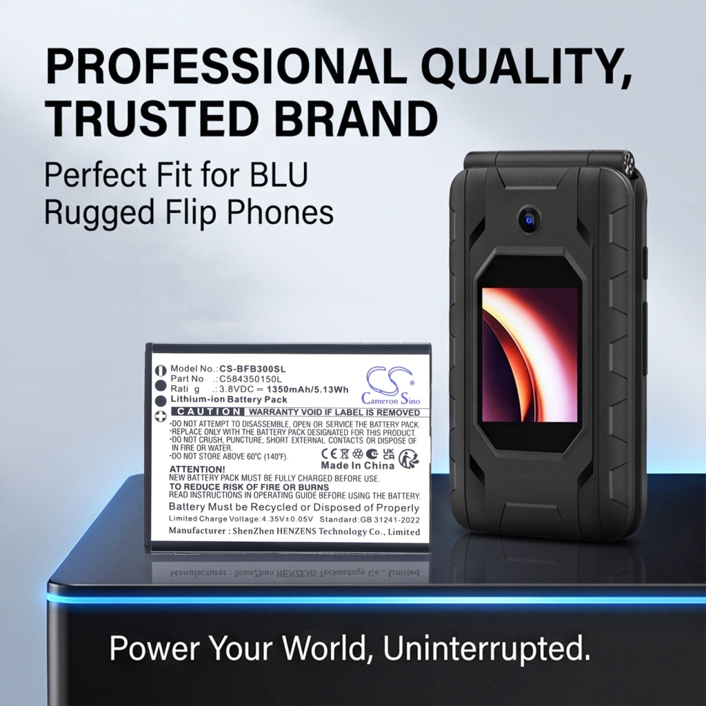 Battery compatible with BLU