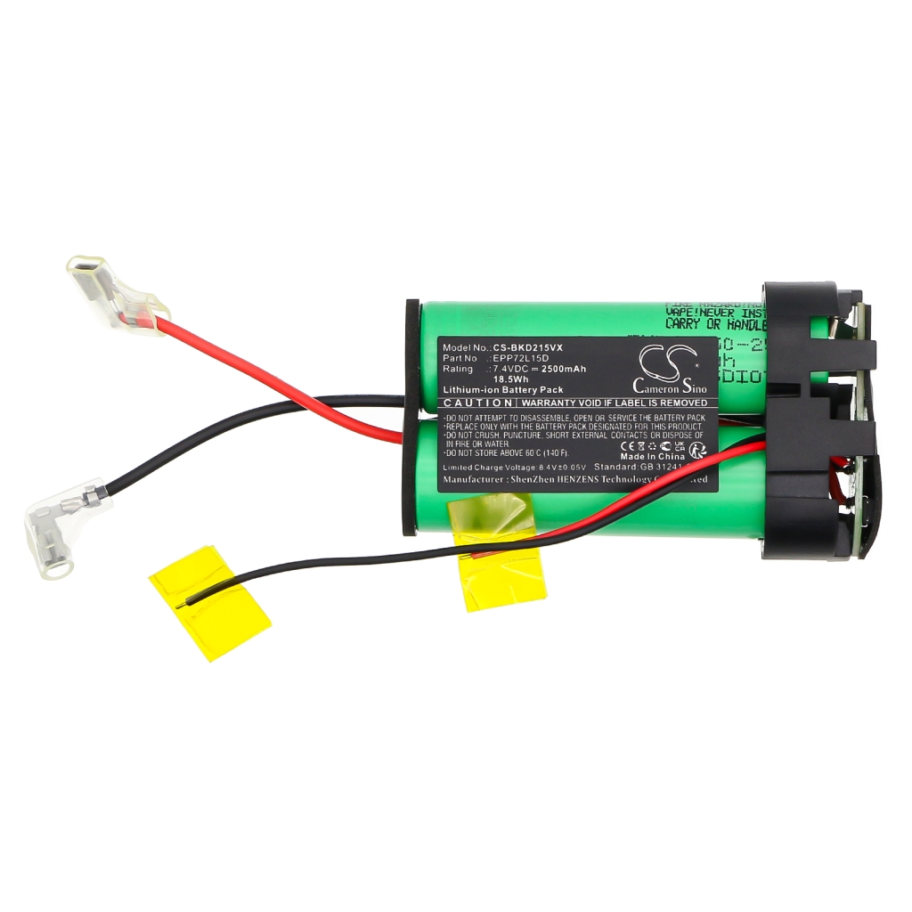 Porszívó akkumulátorok Black+decker CS-BKD215VX