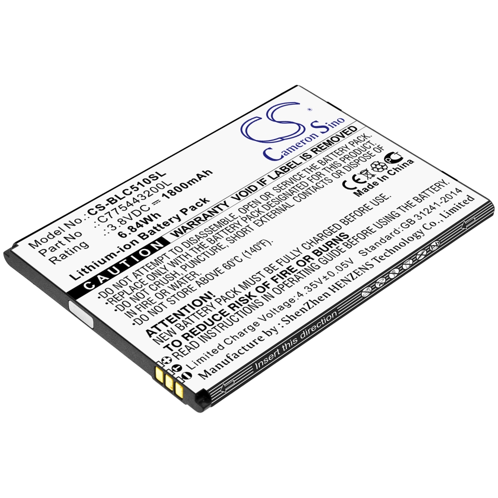 Kompatibilis akkumulátor csere BLU C775443200L
