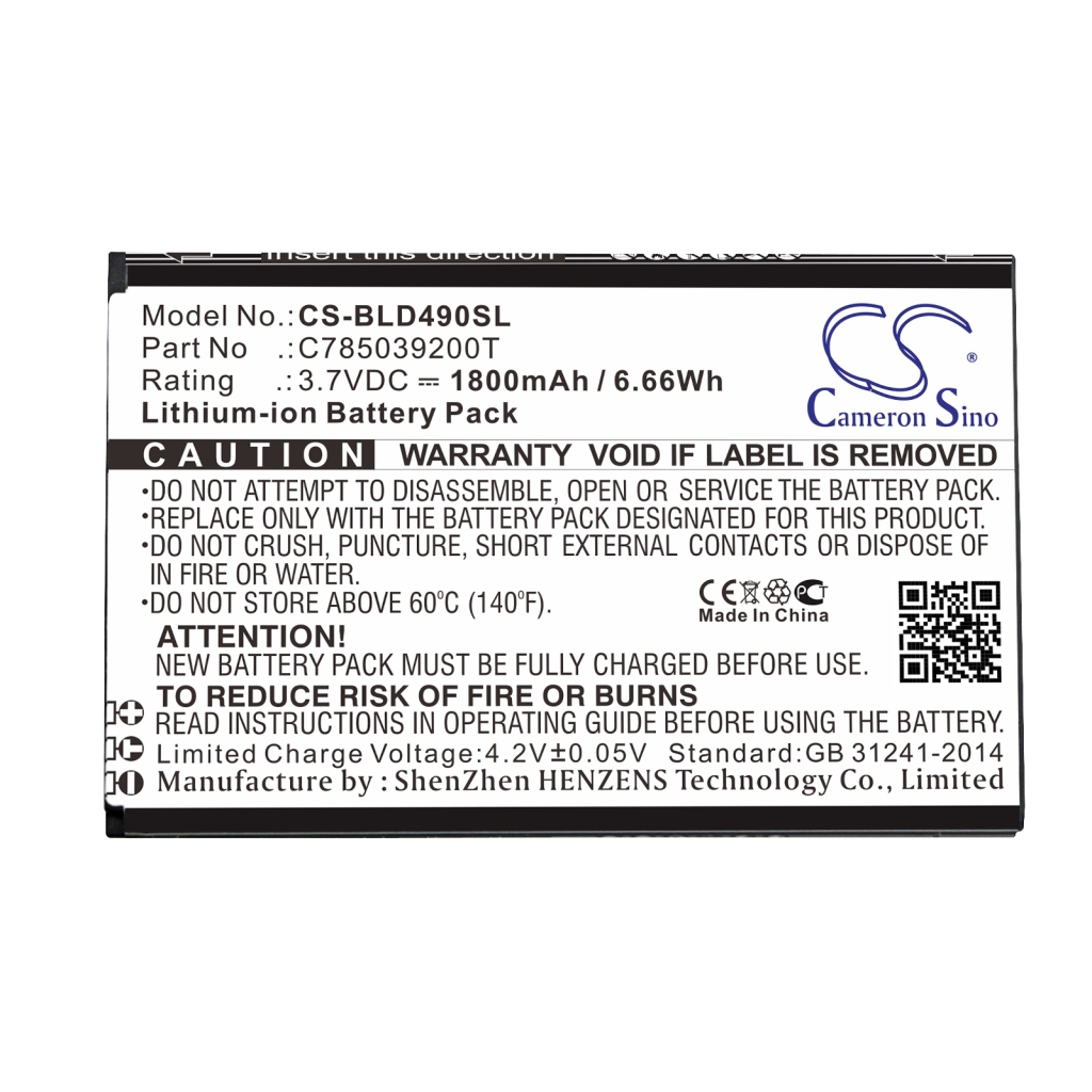 Kompatibilis akkumulátor csere BLU C785039200T
