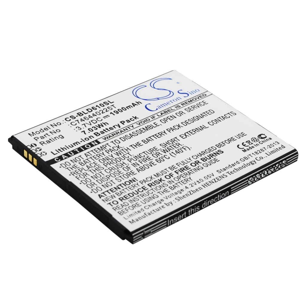 Kompatibilis akkumulátor csere BLU C746440225T