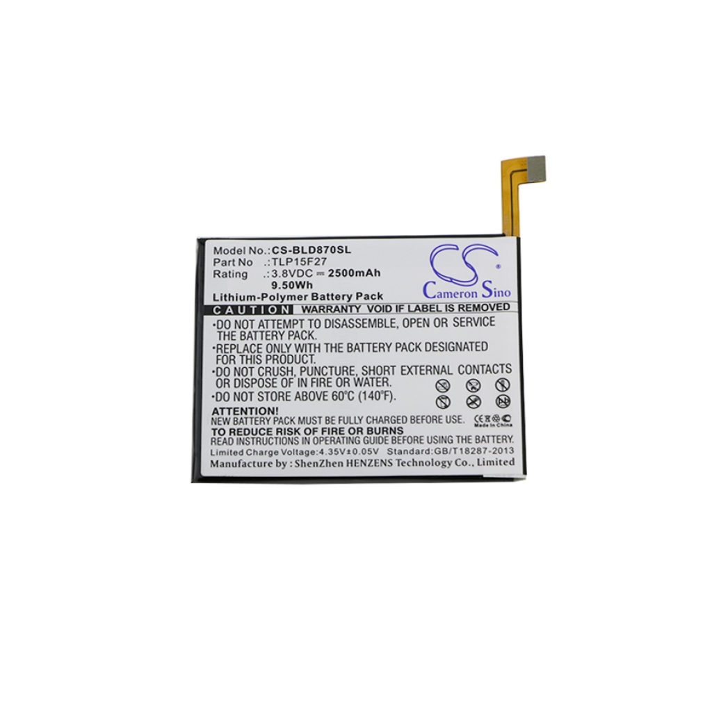 Kompatibilis akkumulátor csere BLU TLP15F27