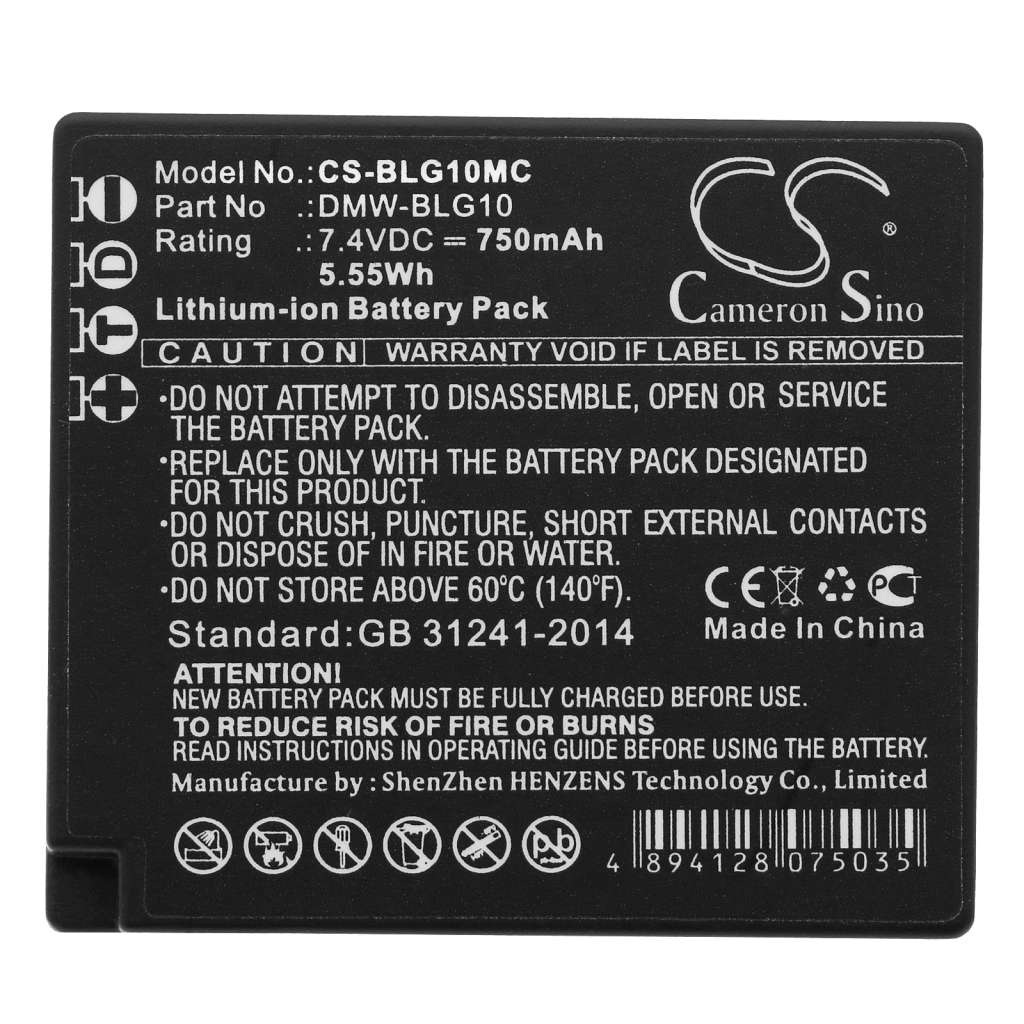 Camera Battery Panasonic Lumix DMC-LX100S