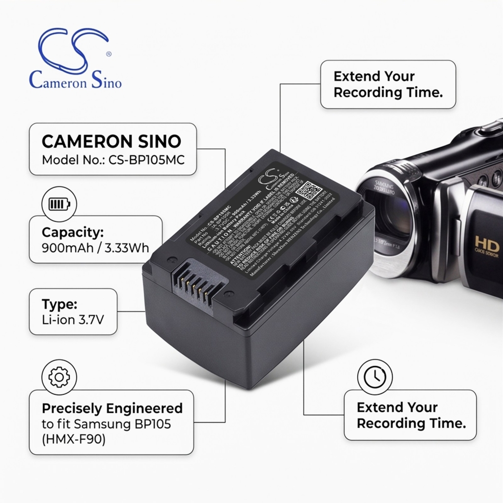 Battery for Samsung HMX-H300