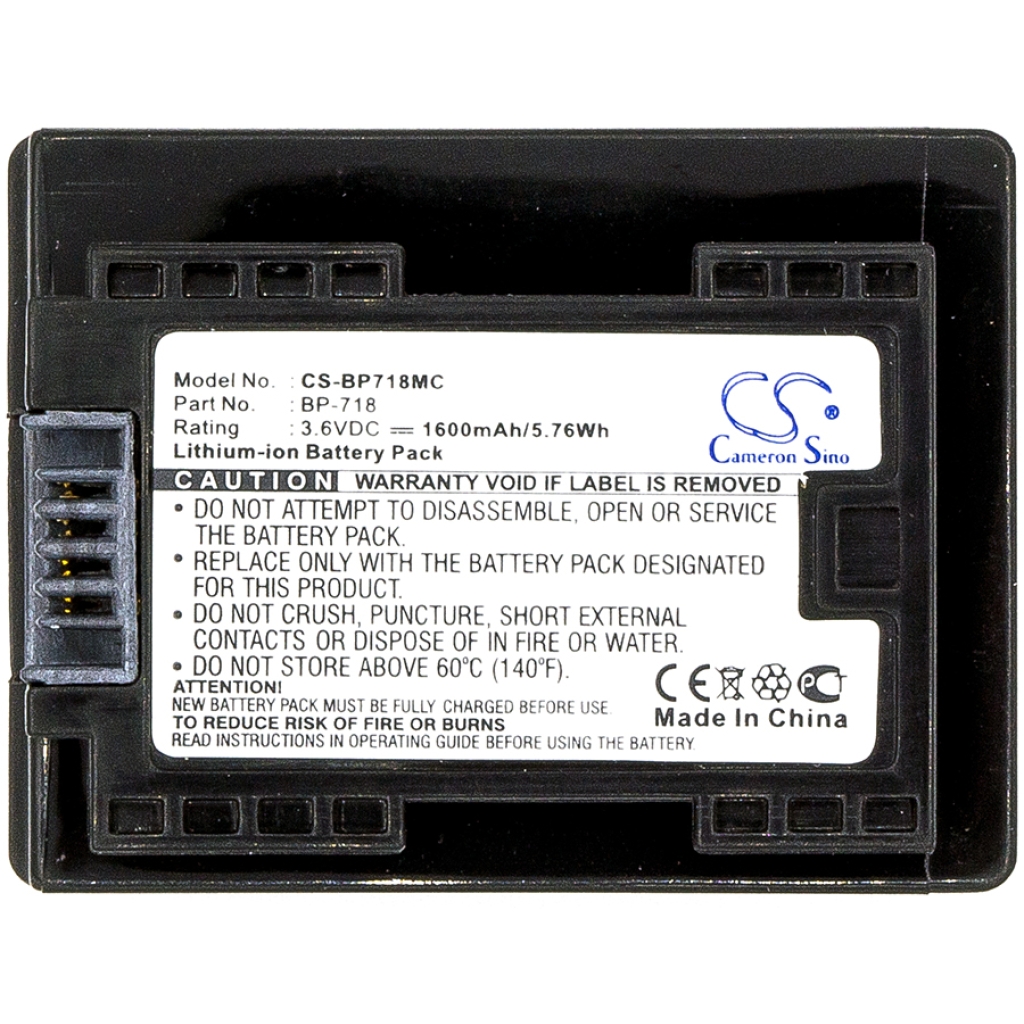 Fényképezőgép akkumulátorok Canon IXIA HF R306