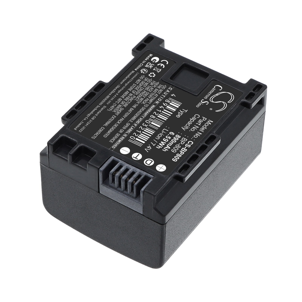 Akkumulátorok kompatibilis a következőkkel Canon VIXIA HF G10 HF G20 HF G30 CS-BP809