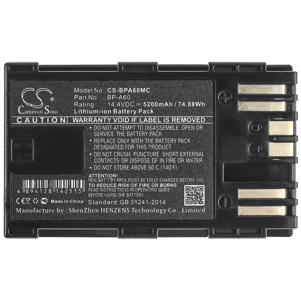 Kompatibilis akkumulátor csere Canon BP-A60