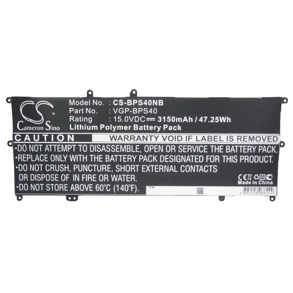 Kompatibilis akkumulátor csere Sony VGP-BPS40